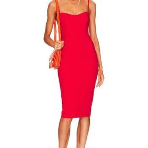 Nookie Allure Red Midi Dress